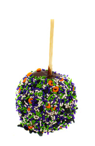 Halloween Sprinkle Caramel Apple