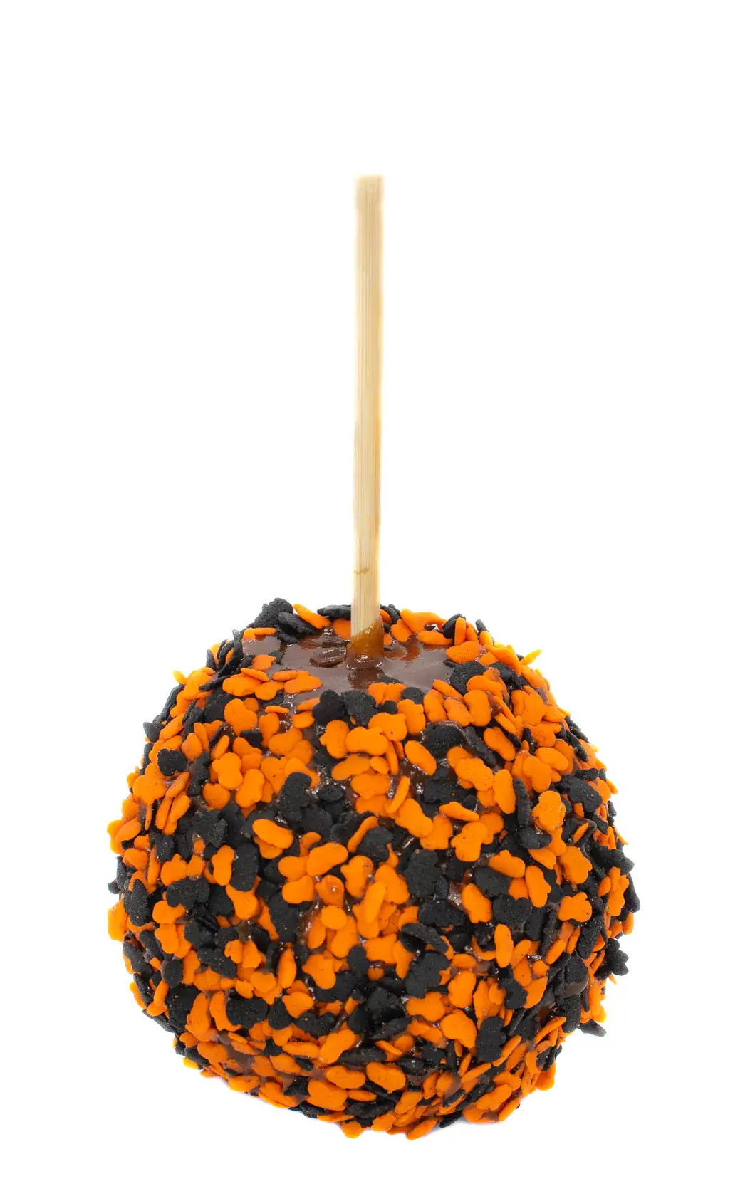 Halloween Sprinkle Caramel Apple